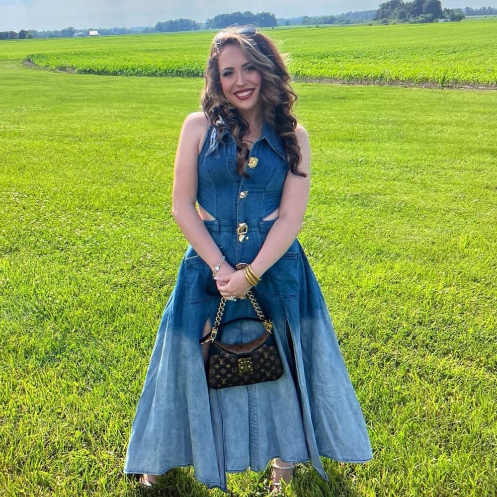 Denim Blue Maxi Dress